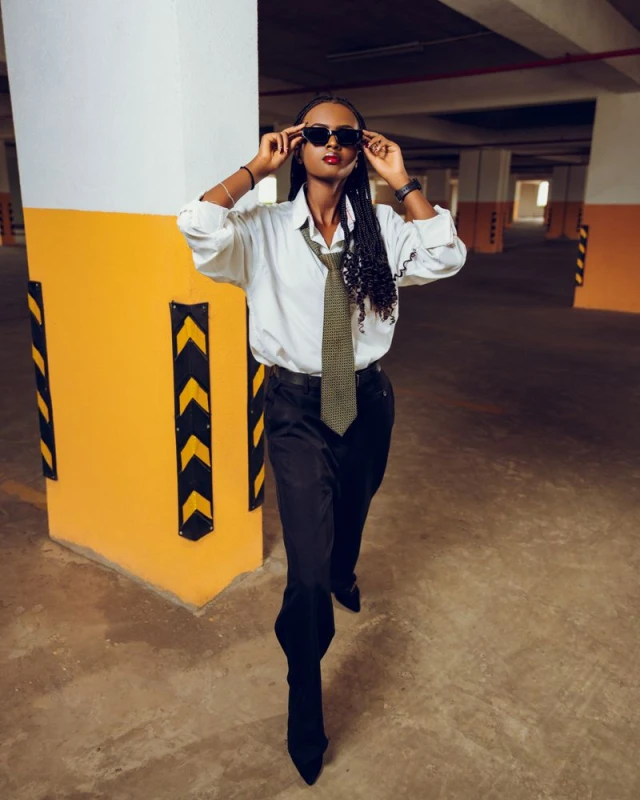 High-Waist Wide Leg Trousers