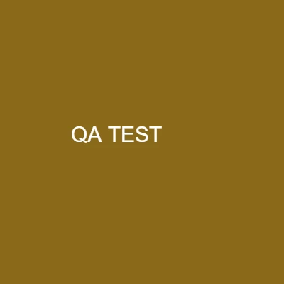 QA Sample Product